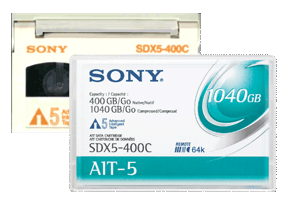 AIT-5 Tape media Designed by Sony. A more intelligent tape for your business needs.