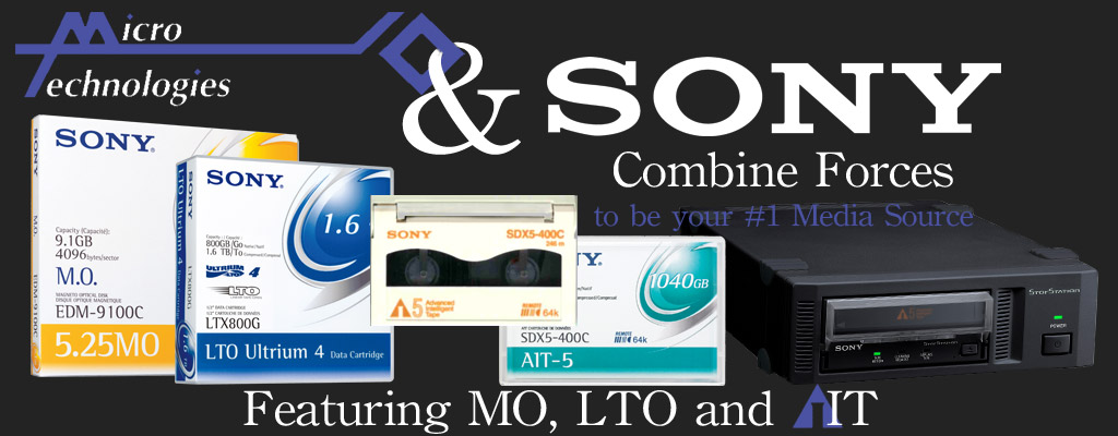 Micro Technologies and Sony combine forces to become your #1 media source.